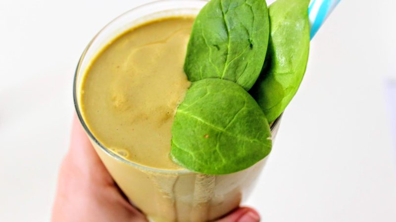 Peanut Butter Chocolate Spinach Smoothies