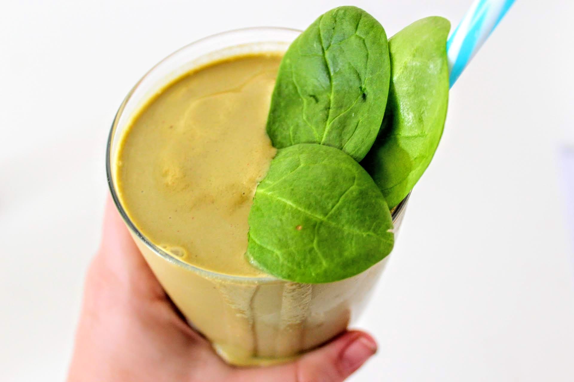 Peanut Butter Chocolate Spinach Smoothies